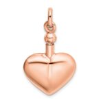 Sterling Silver Rose Gold-Tone Polished Screw Top Ash Holder Pendant - Image 3