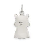 Sterling Silver Antiqued Cat Charm - Image 3