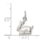 Sterling Silver 3-D Rabbit Charm - Image 4