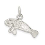 Sterling Silver Manatee Charm - Image 4