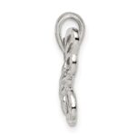 Sterling Silver Diamond-cut Butterfly Pendant - Image 2