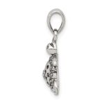 Sterling Silver Antiqued Turtle Pendant - Image 2