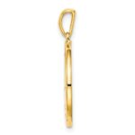 Sterling Silver Gold-plated & CZ Aquarius Zodiac Pendant - Image 2