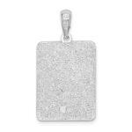 De-Ani Sterling Silver Rhodium-Plated Polished 0 Mile Marker Key West Pendant - Image 4