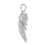 De-Ani Sterling Silver Rhodium-Plated Polished Large Florida Lobster Pendant - Image 3
