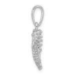 De-Ani Sterling Silver Rhodium-Plated Polished Small Florida Lobster Pendant - Image 3