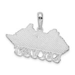 De-Ani Sterling Silver Rhodium-Plated Polished Key West Cruise Ship Pendant - Image 5