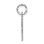 Sterling Silver/Rhodium-plated Elongated Polished Number 8 Charm - Image 2