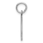 Sterling Silver/Rhodium-plated Elongated Number 11 Charm - Image 2