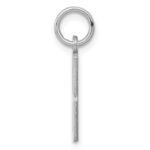 Sterling Silver/Rhodium-plated Elongated Number 88 Charm - Image 2