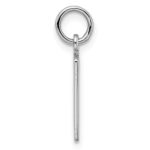 Sterling Silver/Rhodium-plated Elongated Number 90 Charm - Image 2
