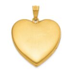 1/20 Gold Filled Polished and Satin 24mm Heart Locket - Image 3