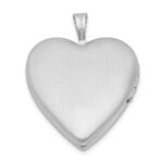Sterling Silver Rhodium-plated Diamond & Vibrant CZ Heart Locket - Image 3