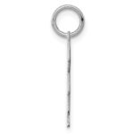 Sterling Silver Rh-plt Engraveable Boy Polished Front/Back Disc Charm - Image 2