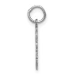 Sterling Silver Rh-plt Engraveable Girl Disc Charm Polish on Front/Back - Image 2