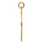 Sterling Silver GP Engraveable Round Polished Disc Charm - Image 2