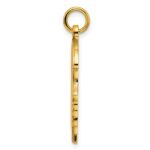 Sterling Silver GP Engraveable Girl Polished Disc Charm - Image 2