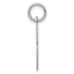 Sterling Silver/Rhodium-plated Polished Number 8 Charm - Image 2