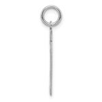Sterling/Silver Rhodium-plated Polished Number 19 Charm - Image 2