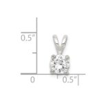 Sterling Silver CZ Pendant - Image 3