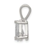 Sterling Silver Pear CZ Pendant - Image 2