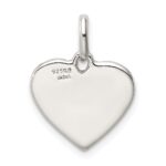 Sterling Silver Enamel Heart Peace Charm - Image 4