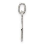 Sterling Silver Diamond-Cut Peace Sign Symbol Charm - Image 2