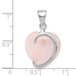 Sterling Silver Rose Quartz Pendant - Image 3