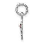 Sterling Silver RH-pltd Child's June Preciosca Crystal Cross Pendant - Image 2