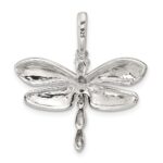 Sterling Silver Abalone Dragonfly Pendant - Image 3