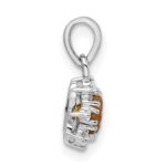 Sterling Silver RH Polished Citrine and Topaz Pendant - Image 2
