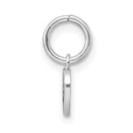 Sterling Silver RH-pltd Polished Rainbow Enamel Heart Children's Pendant - Image 2