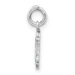 Sterling Silver RH-plated Multi-color Enamel Mermaid Children's Pendant - Image 2