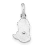 Sterling Silver RH-plated Multi-color Enamel Mermaid Children's Pendant - Image 4