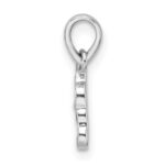 Sterling Silver Rhod-plated Multi-color Enameled Dog Children's Pendant - Image 2