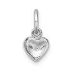 Sterling Silver Madi K Rhodium-plated Enameled Pastel Rainbow Heart Childrens Pendant - Image 3