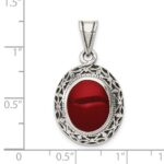 Sterling Silver Carnelian Pendant - Image 3
