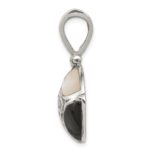 Sterling Silver Black Onyx & Mother Of Pearl Pendant - Image 2