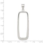 Sterling Silver Rectangle Pendant - Image 3