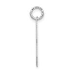 Sterling Silver/Rhodium-plated Satin Number 33 Charm - Image 2