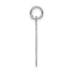 Sterling Silver/Rhodium-plated Satin Number 40 Charm - Image 2