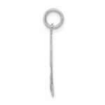 Sterling Silver/Rhodium-plated Satin Number 52 Charm - Image 2