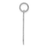 Sterling Silver/Rhodium-plated Satin Number 74 Charm - Image 2