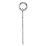 Sterling Silver/Rhodium-plated Satin Number 16 Charm - Image 2