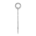 Sterling Silver/Rhodium-plated Satin Number 92 Charm - Image 2