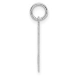 Sterling Silver/Rhodium-plated Satin Number 21 Charm - Image 2
