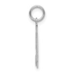 Sterling Silver/Rhodium-plated Satin Number 54 Charm - Image 2