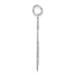 Sterling Silver/Rhodium-plated Satin Number 35 Charm - Image 2