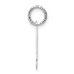 Sterling Silver/Rhodium-plated Polished Number 4 Charm - Image 2