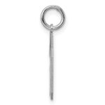 Sterling Silver/Rhodium-plated Polished Number 30 Charm - Image 2